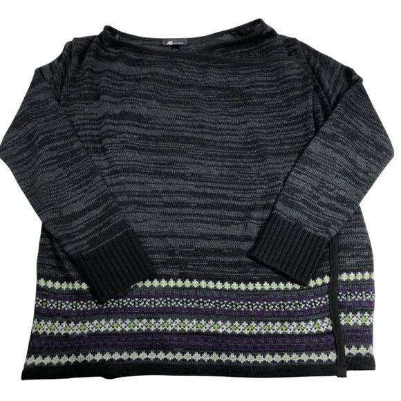 An Studio Gray/black Open-Front Cardigan XL - Picture 3 of 9